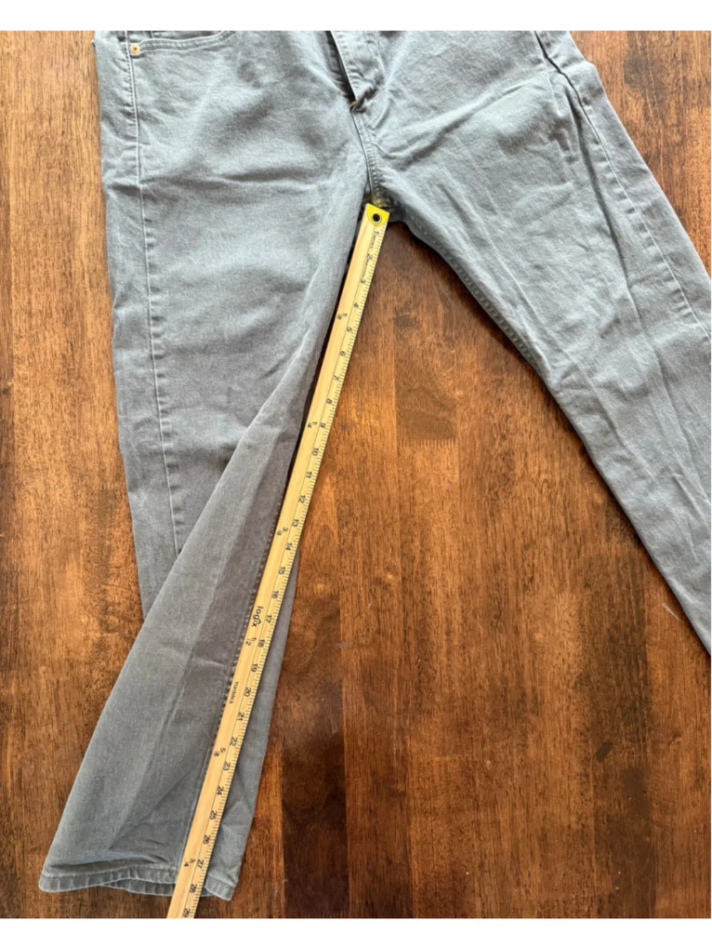 Men's Levi's 505 Straight Leg Jeans Grey Size 33x30